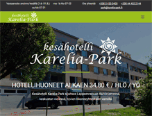 Tablet Screenshot of karelia-park.fi